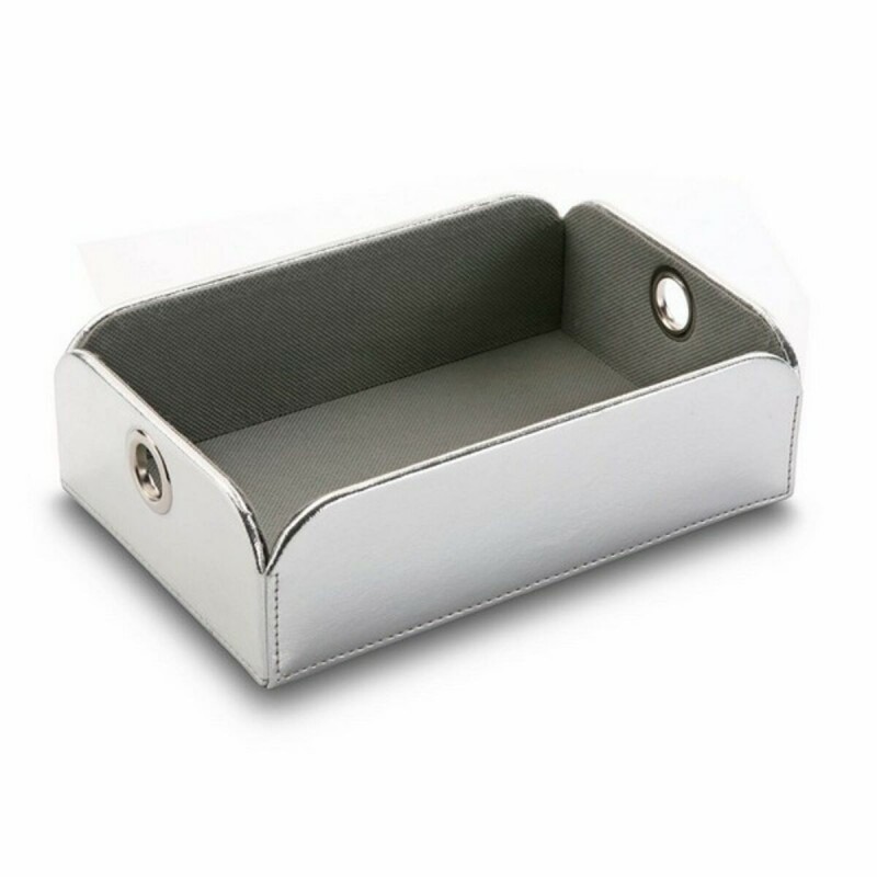 Svuotatasche Versa Argento Ecopelle Metallo (13 x 6,5 x 20 cm)