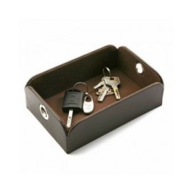 Svuotatasche Versa Argento Ecopelle Metallo (13 x 6,5 x 20 cm)