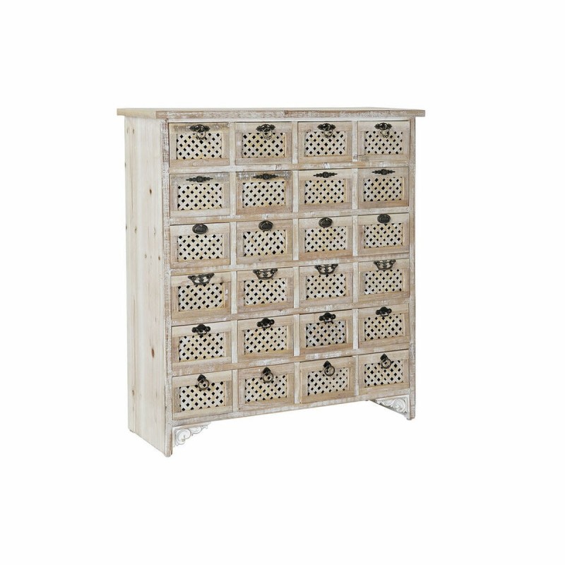 Cassettiera DKD Home Decor Marrone Chiaro Abete Cottage Decapaggio 89 x 30 x 98 cm