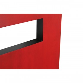 Testiera del Letto DKD Home Decor Nero Rosso Legno Abete Legno MDF 160 x 4 x 120 cm