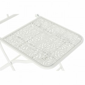Sedia da giardino DKD Home Decor Bianco Metallo 40 x 48 x 93 cm