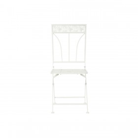 Sedia da giardino DKD Home Decor Bianco Metallo 40 x 48 x 93 cm