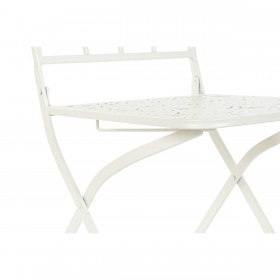 Sedia da giardino DKD Home Decor Bianco Metallo 40 x 48 x 93 cm