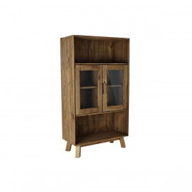 Scaffale DKD Home Decor Cristallo Naturale Legno Riciclato 4 Mensole (90 x 40 x 160 cm)