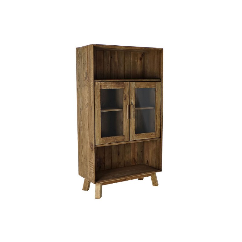 Scaffale DKD Home Decor Cristallo Naturale Legno Riciclato 4 Mensole (90 x 40 x 160 cm)