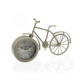 Orologio da Tavolo Bicicle Versa Grigio Metallo (6 x 20 x 33 cm) (6 x 20 x 33 cm)