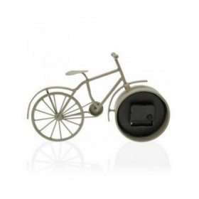 Orologio da Tavolo Bicicle Versa Grigio Metallo (6 x 20 x 33 cm) (6 x 20 x 33 cm)