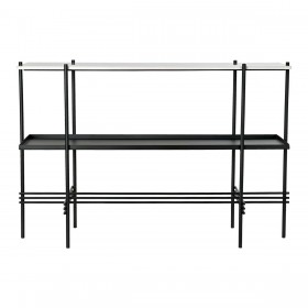 Ingresso DKD Home Decor Nero Metallo Bianco Marmo Moderno (120 x 40 x 80 cm)
