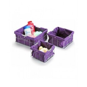 Set di Scatole per Sistemare Impilabili Versa VS-10650020 26 x 12 x 26 cm