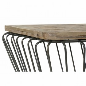 Tavolino da Caffè DKD Home Decor Metallo Pino (125 x 64 x 51 cm)