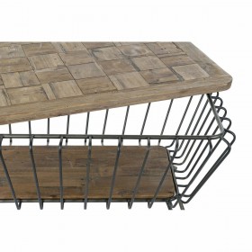 Tavolino da Caffè DKD Home Decor Metallo Pino (125 x 64 x 51 cm)