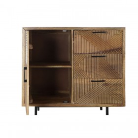 Credenza DKD Home Decor Naturale Metallo Legno di mango 90 x 40 x 87 cm