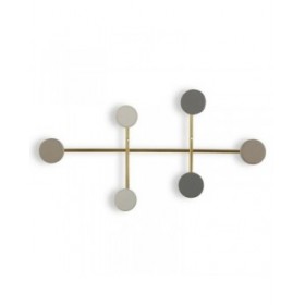Appendiabiti Versa Multicolore Metallo Resina Legno MDF 6,5 x 22 x 41 cm (6,5 x 22 x 41 cm)