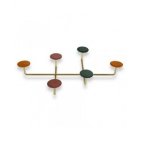 Appendiabiti Colors Metallo Legno MDF