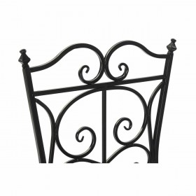 Sedia da giardino DKD Home Decor Nero Ceramica Multicolore Forjare (39 x 50 x 93 cm)