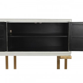 Credenza DKD Home Decor Bianco Metallo Pioppo (178 x 50 x 90 cm)