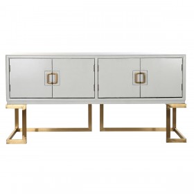 Credenza DKD Home Decor Bianco Metallo Pioppo (178 x 50 x 90 cm)