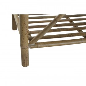 Panca DKD Home Decor Naturale Beige Marrone Cotone Bambù (100 x 44 x 55 cm)