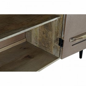 Credenza DKD Home Decor Nero Metallo Legno di mango (140 x 40 x 93 cm)