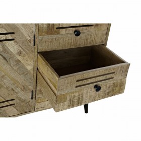 Credenza DKD Home Decor Nero Metallo Legno di mango (140 x 40 x 93 cm)