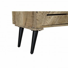Credenza DKD Home Decor Nero Metallo Legno di mango (140 x 40 x 93 cm)