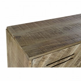 Credenza DKD Home Decor Nero Metallo Legno di mango (140 x 40 x 93 cm)