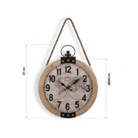 Orologio da Parete Versa Mapamundi 40 x 6,5 x 47 cm Legno MDF