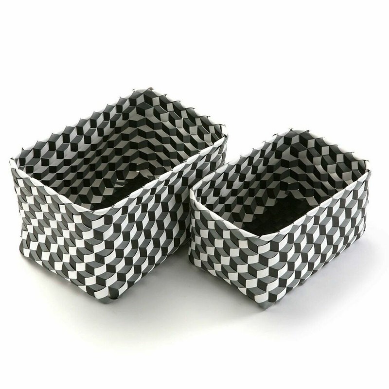 Set di Scatole per Sistemare Impilabili Versa 23 x 20 x 33 cm 2 Unità
