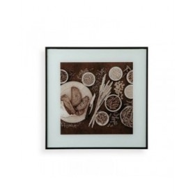 Quadro Versa Cibo Cristallo polistirene (2 x 30 x 30 cm)