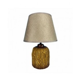 Lampada da tavolo Versa Hosto Giallo Ceramica Tessile (22,5 x 33 x 12,5 cm)