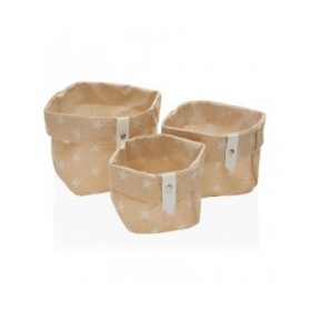 Set di Scatole per Sistemare Impilabili Versa Stars 10 x 10 x 10 cm 14 x 14 x 14 cm 12 x 12 x 12 cm
