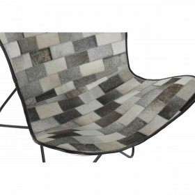 Sedia da Sala da Pranzo DKD Home Decor Bianco Nero Beige Grigio 74 x 70 x 90 cm