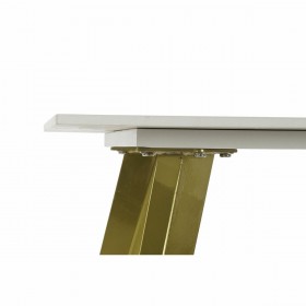Console DKD Home Decor Bianco Dorato Metallo Ceramica 60 x 60 x 48 cm