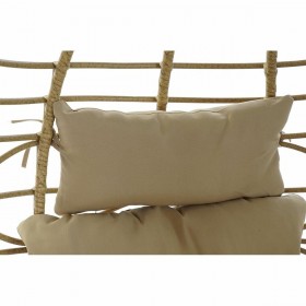 Sedia da giardino sospesa DKD Home Decor 90 x 70 x 110 cm 105 x 75 x 226 cm Beige Metallo Marrone rattan sintetico