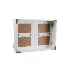 Armadietto portachiavi Versa Wte 8 x 33 x 46 cm Bianco