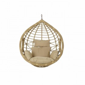 Sedia da giardino sospesa DKD Home Decor 90 x 70 x 110 cm 105 x 75 x 226 cm Beige Metallo Marrone rattan sintetico