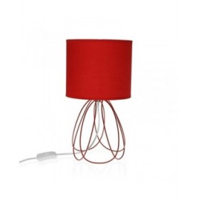 Lampada da tavolo Versa Mila Rosso 20 x 36 cm Metallo