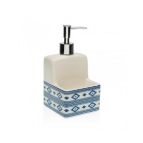 Dispenser di Sapone Versa Manacor Azzurro Ceramica Dolomite