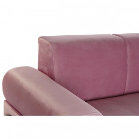 Divano DKD Home Decor Nero Rosa Metallo Poliestere Moderno (154 x 76 x 76 cm)
