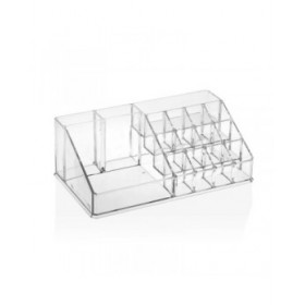 Organizer per trucchi Versa 12,5 x 8 x 22 cm polistirene Bagno e Doccia
