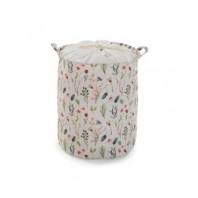 Cesto per i Panni Sporchi Versa Fiori Poliestere Tessile (38 x 48 x 38 cm)