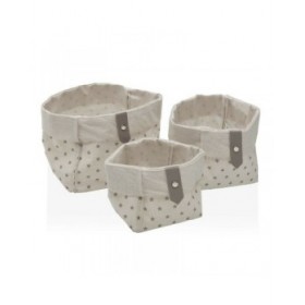 Set di Cestini Versa 14 x 14 x 14 cm Stelle