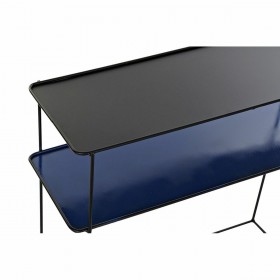 Ingresso DKD Home Decor Nero Azzurro Metallo Moderno (70 x 27 x 45 cm) (2 Unità)