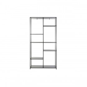Scaffale DKD Home Decor Nero Metallo (90 x 33 x 180 cm)