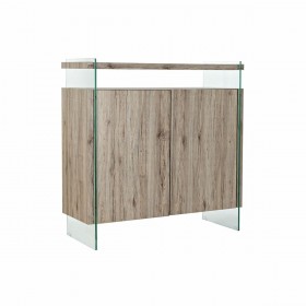 Credenza DKD Home Decor Naturale MDF Vetro Temperato (120 x 44 x 120 cm)
