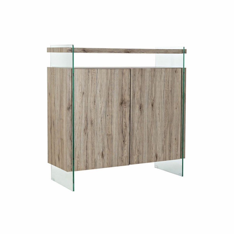 Credenza DKD Home Decor Naturale MDF Vetro Temperato (120 x 44 x 120 cm)