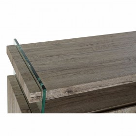 Credenza DKD Home Decor Naturale MDF Vetro Temperato (120 x 44 x 120 cm)