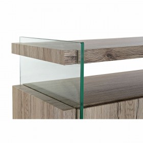Credenza DKD Home Decor Naturale MDF Vetro Temperato (120 x 44 x 120 cm)