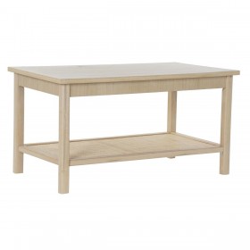 Tavolino da Caffè DKD Home Decor 90 x 50 x 46 cm Naturale Alluminio Legno MDF