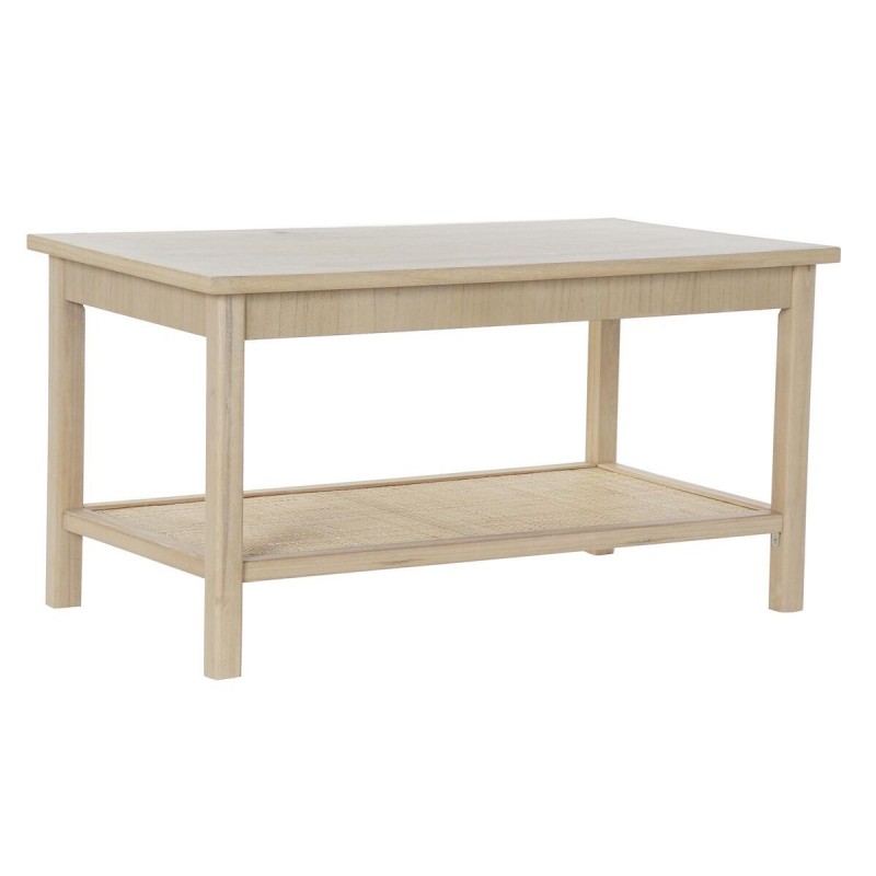 Tavolino da Caffè DKD Home Decor 90 x 50 x 46 cm Naturale Alluminio Legno MDF